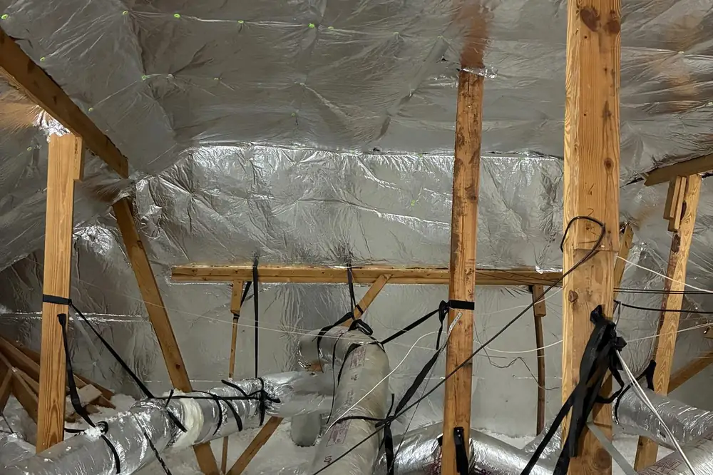 Same attic after: fully treated